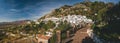 Panorama of white village of Mijas Royalty Free Stock Photo