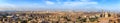 Panorama of the whole Cairo with the Pyramids and the Citadel mosque, Egypt