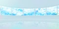 Panorama wide background Cubism pattern monitor blue