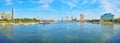 Panorama from Qasr El Nil bridge, Cairo, Egypt Royalty Free Stock Photo