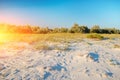 Panorama wild, sea beach in the National reserve island