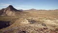 Panorama at the wilderness desert of Quartzsite