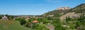 Panorama wine town Freyburg on the Unstrut in Saxony-Anhalt