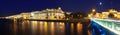 Panorama of Winter Palace in night Royalty Free Stock Photo