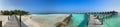 Panorama of Island Resort in Maldives