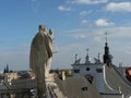 Panorama of Wroclaw from the roof of the University of Wroclaw Royalty Free Stock Photo