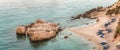 Panorama of Xigia beach in Zakynthos island in Greece.