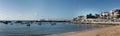 Panorama of Yacht Club of Cascais, Portugal Royalty Free Stock Photo