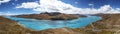 Panorama of Yamdrok Lake Royalty Free Stock Photo