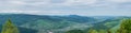 Panorama of Yaremche in Carpathian Mountains Royalty Free Stock Photo