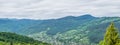 Mountain panorama of Yaremche Royalty Free Stock Photo
