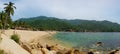 Panorama of Yelapa Beach in Mexico Royalty Free Stock Photo