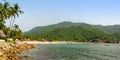 Panorama of Yelapa Beach in Mexico Royalty Free Stock Photo