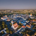 Panorama of Zamosc Royalty Free Stock Photo