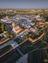 Panorama of Zamosc Royalty Free Stock Photo