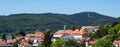 Panorama Zella-Mehlis in Thuringia germany Royalty Free Stock Photo