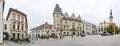 Panorama of Zizka square, Tabor, Czech Republic