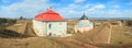 Panorama Zolochiv castle view (Ukraine) Royalty Free Stock Photo