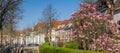 Panorama of the Zuidsingel street in Amersfoort Royalty Free Stock Photo