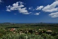 Panoramatic view on countryside of Zakinthos Island, Greece Royalty Free Stock Photo