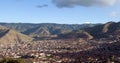 Panoramatic view of Cusco, Peru Royalty Free Stock Photo