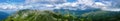 Panoramatic view from edelweispitze Royalty Free Stock Photo