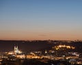 Panoramatic view of historic centre of Brno in Czech Republic