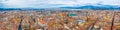 Panoramatic view of the italian city Florence...IMAGE Royalty Free Stock Photo