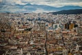 The panoramatic view of Quito city, Ecuador Royalty Free Stock Photo