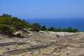 Ruins ancient city Kamiros, Rhodes Island, Greece, Europe