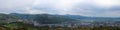 Panoramatic wiev to Usti nad Labem from Erbens lookout tower. Cz Royalty Free Stock Photo