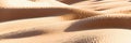 Panoramic abstract landscape in the Sand dunes desert of Sahara, Tunisia Royalty Free Stock Photo