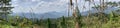 Panoramic Adams Peak View from Tea Gardens at Nawalapitiya, Sri Lanka