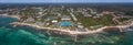 panoramic aerial landscape view of the area around Playa Paraiso in Riviera Maya, Cancun on Yucatan Peninsula in Mexico Royalty Free Stock Photo