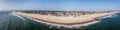 panoramic aerial landscape view of Venice Beach, near Venice Beach Recreation Center Royalty Free Stock Photo