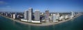 Panoramic Aerial photo Hallandale Beach shot with a drone