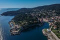 Panoramic shot of Veli Losinj Royalty Free Stock Photo