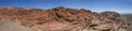 Panoramic aerial scenic view of rock formations at Red Rock Canyon Royalty Free Stock Photo