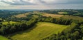 panoramic aerial shots of the french countryside