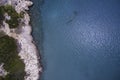 Panoramic aerial view of the beach Royalty Free Stock Photo