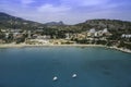 Panoramic aerial view of the beach Royalty Free Stock Photo