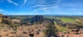 Panoramic aerial view of Smith Rock State Park Oregon Royalty Free Stock Photo