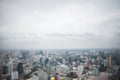 Panoramic aerial view big city town blurred Royalty Free Stock Photo