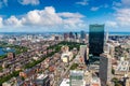 Panoramic aerial view of Boston, USA