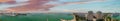 Panoramic aerial view of Cadiz port and cruise ships, Andalusia from drone Royalty Free Stock Photo