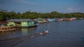 Panoramic aerial view of the CatalÃ£o community Royalty Free Stock Photo