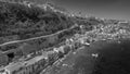 Panoramic aerial view of Chianalea homes in Scilla, Calabria - I Royalty Free Stock Photo