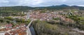 Panoramic aerial view of Covarrubias Spain