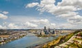 Panoramic Aerial View of Downtown Pittsburgh