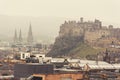 Panoramic aerial view of Edinburgh Royalty Free Stock Photo